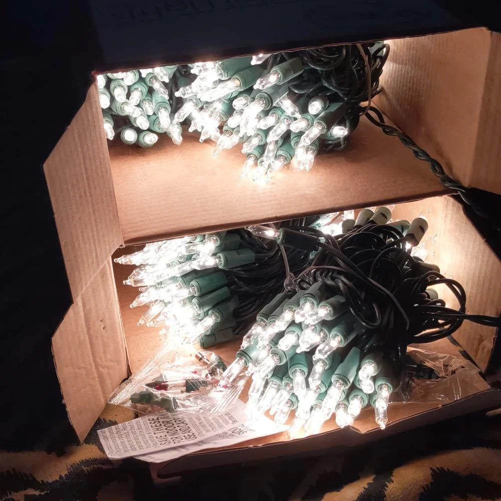 2 Boxes 300 Mini Lights Indoor Oudoor 59 ft